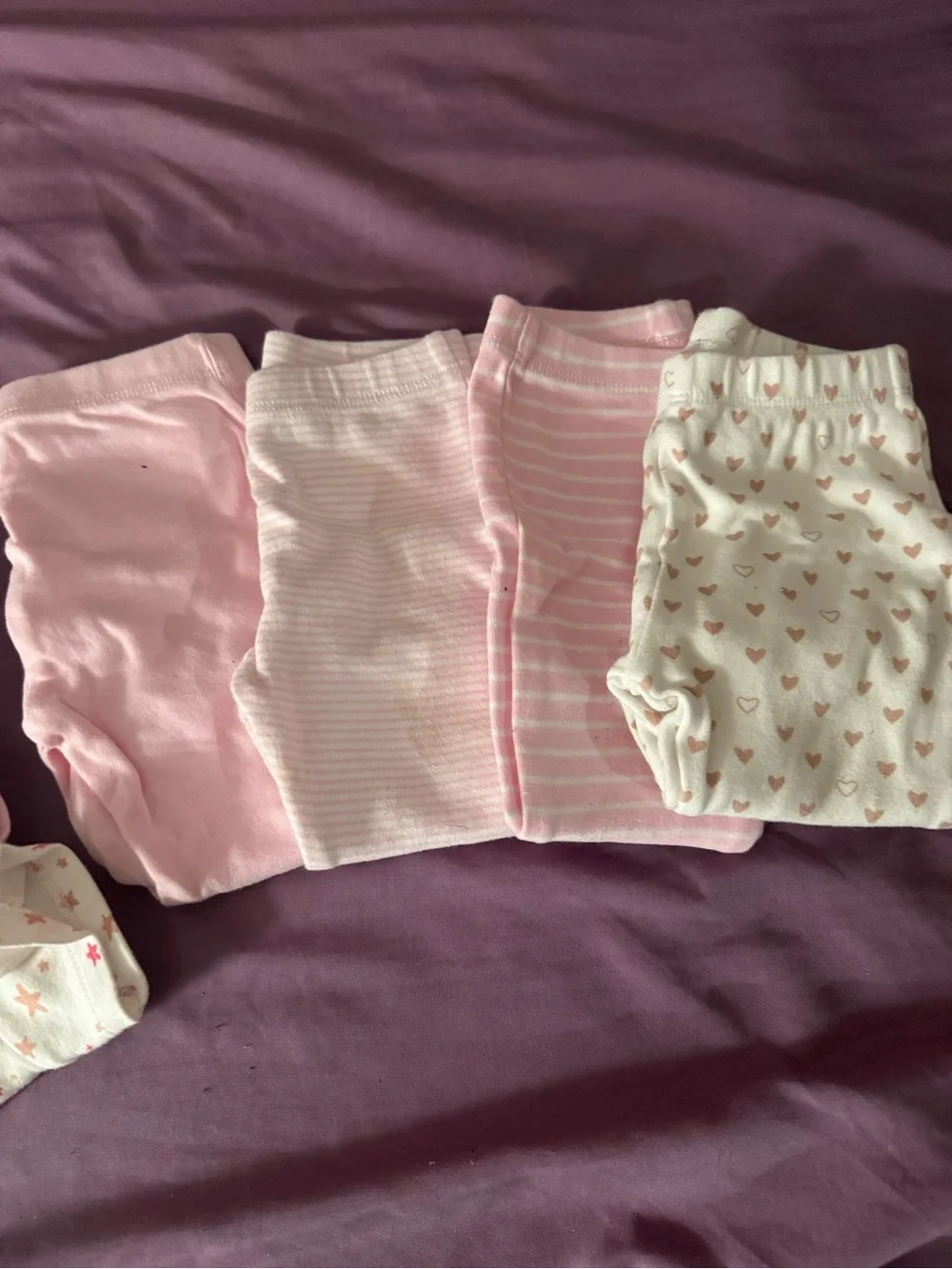 Pink Heart & Star Baby Pajama Set - Soft Cotton Sleepwear